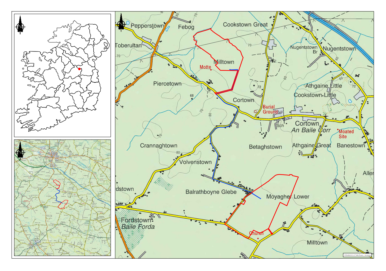 Map view of the Milltown Solar Farm
